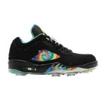 Бутсы Air Jordan Air Jordan 5 Low Golf 'Peace & Love - Black', черный - фото