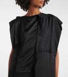 Платье миди со сборками Mm6 Maison Margiela, черный - фото 4