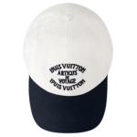 Ouis Vuitton 5147 Bicolor Travel Cap LOUIS VUITTON, белый - фото 8
