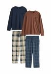 Пижамный комплект Next REGULAR FIT, Neutral/Navy/Beige - фото