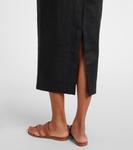 Алиса льняное макси-платье Posse, черный - фото 5