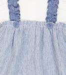 Детский хлопковый комбинезон Il Gufo, Celeste Scuro - фото 3