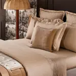 Простыня Yves Delorme Triomphe на резинке, 160х200, песочный - фото 3