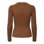 Свитер Pieces Crista O Neck, коричневый - фото 4