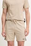 Хлопковые шорты Boss, бежевый - фото