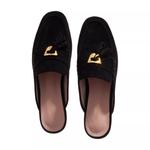 Туфли loafer open back suede leather Coccinelle, черный - фото 4