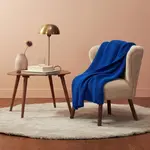 Вязаный Плед 130X170 Bassetti, синий - фото 3