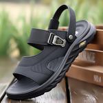 EGCHI Пляжные шлепанцы мужские черные - фото 11