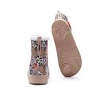 Зимние ботинки женские U.In, цвет Abstract flower butterfly - фото 13