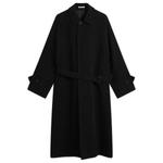 Пальто с воротником Mosser soutien Auralee, черный - фото