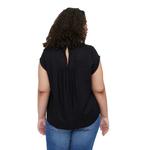 Блуза Vero Moda Curve Debbie Pleat, черный - фото 2