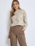 Свитер DESIRES Shelby, mottled beige - фото