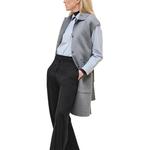 Пальто женское серое Hermes - фото 3