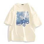 Футболка унисекс MINISO, белая (Голубое звездное небо) - фото 8