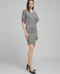 Короткое платье с короткими рукавами Replay, серый - фото 3