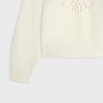 Свитер Celine с узором, белый - фото 5