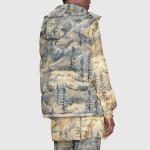 Жилет женский Gucci x The North Face, серый / коричневый - фото 5