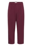Брюки Kaffe KAMERLE CROPPED, Windsor Wine/Dark Red - фото 5