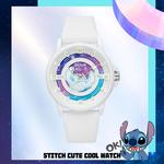 Disney Часы Stitch Series Quartz Movement Silicone Strap Watch Unisex White Dial - фото 10