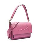 Сумка женская Tous Audree Brenda с тисненым логотипом бренда, розовый - фото 4