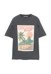 Футболка PULL&BEAR COPACABANA GRAPHIC, Dark Grey - фото 5