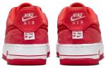 Женские кроссовки для скейтбординга Nike Air Force 1 Low, Red and White - фото 5