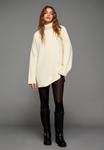 Джемпер Bershka OVERSIZED HIGH-NECK, Beige - фото 2