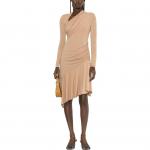 Асимметричное мини-платье PINKO, бежевое - фото 3