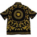 VERSACE Рубашка мужская Black Lapel Moderate - фото 3