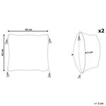 Декоративные подушки набор из 2-х штук Beliani, черный - фото 3