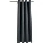 Шторы с люверсами, 1 шт. Heine Home, антрацит - фото