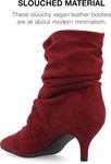 Ботинки Journee Women's Comfort Foam Jo Booties Journee Collection, Wine - фото 3