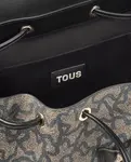 Черный рюкзак с принтом, клапаном и магнитной кнопкой Tous, черный - фото 3