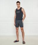 Майка мужская Boss с логотипом бренда, черный - фото 2