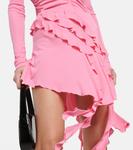 Мини-юбка из джерси с оборками Blumarine, Bubblegum - фото 4
