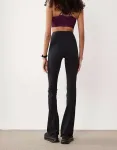 4505 Черные узкие леггинсы для йоги узкого кроя с запахом на талии Tall - фото 5