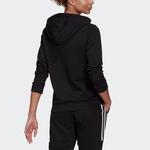 Свитер (WMNS) adidas neo Hoodie 'Black' - фото 3