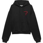 Худи с логотипом и шнурком MSGM, черный - фото