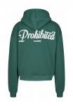 Толстовка с капюшоном PROHIBITED, зеленый - фото 9