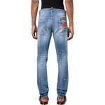 Потертые джинсы skater DSQUARED 2, синий - фото 6