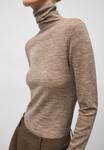 Топ ADOLFO DOMINGUEZ HIGH NECK, Taupe - фото 4