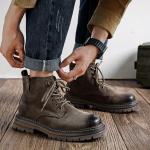 Мужские ботинки Cahhrrn X Martin Boot Men Beige Weishibangwei - фото 15