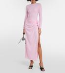 Драпированное платье миди Magda Butrym, розовый - фото 2