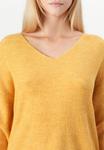 Джемпер Vero Moda VMCREWLEFILE V-NECK NOOS, Golden Spice/Yellow - фото 6
