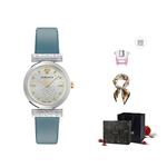 VERSACE Часы Women's Watch, White Dial Blue Strap - фото