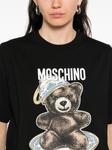 Футболка с медведем Moschino, черный - фото 5