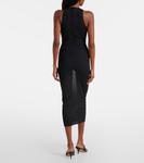 Полупрозрачное миди-платье Alex Perry, черный - фото 3