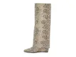 Сапоги Evander Foldover Boot Madden Girl, цвет beige_blacksnakeprint - фото 3