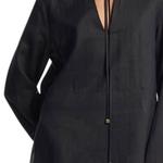 Блузка с разрезом на горловине MICHAEL KORS, черный - фото 5