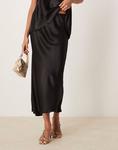 Атласная юбка черного цвета Asos Design - фото 3